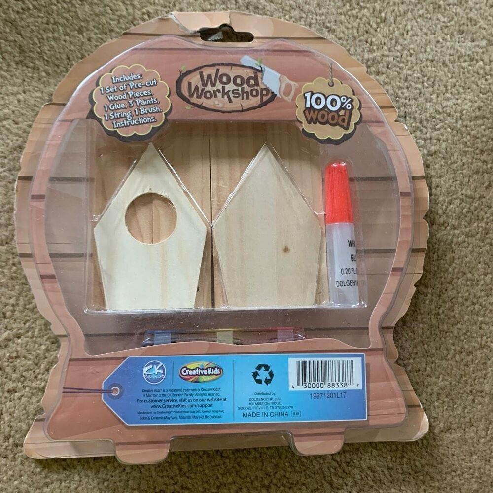 Creative Kids Wood Workshop Bird Feeder Kit *New*